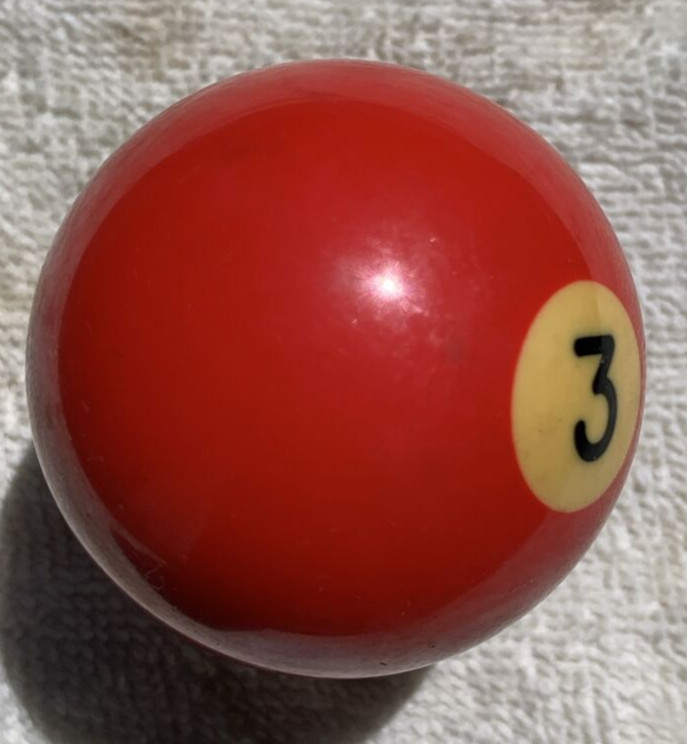 Vintage #3 Solid Ball Pool Billiards Ball