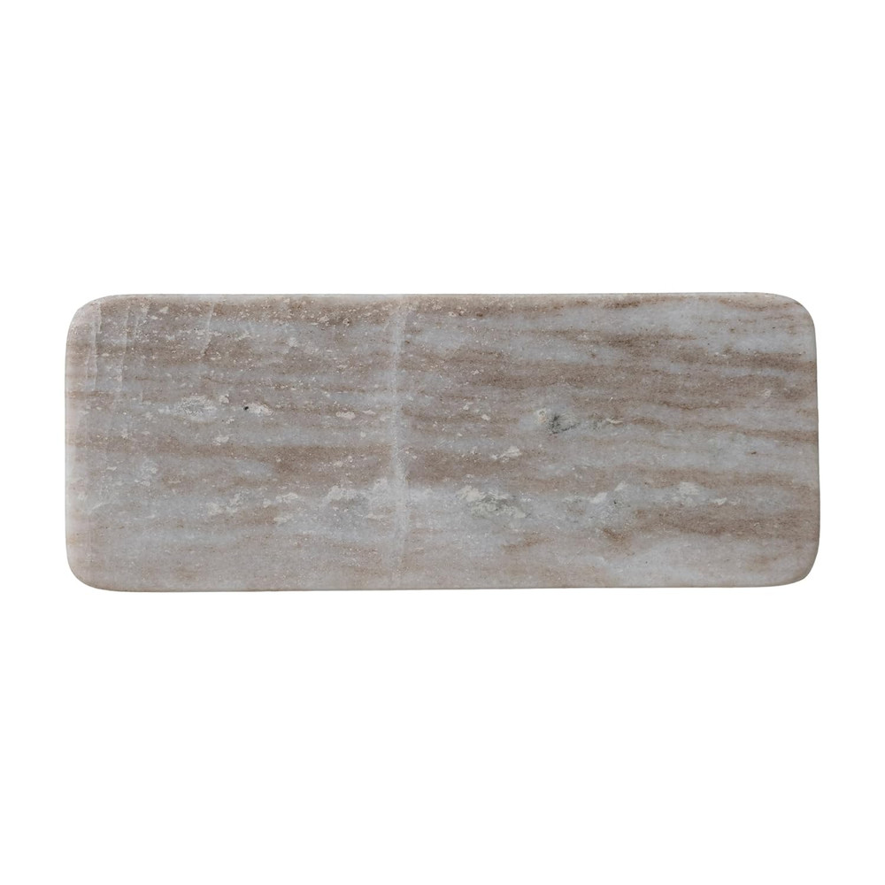 Marble Cheese Serving Board, Buff Color