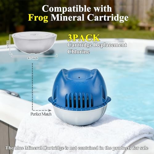 Hot Tub Cartridges Replacement for Frog @Ease Floating System, Self-Regulating