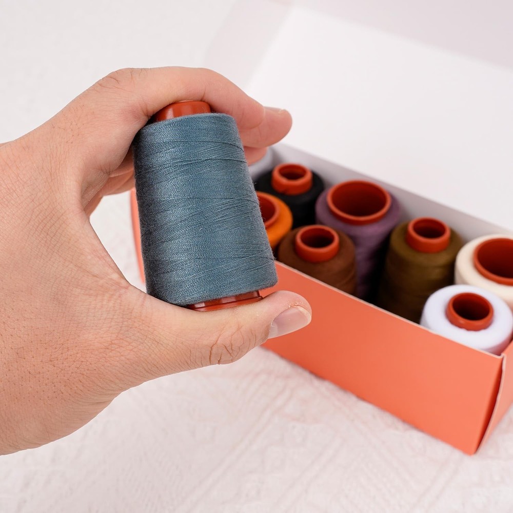 Sewing Thread Set, All Purpose Sewing Thread 40wt, 10 Spools Assorted Colors ...