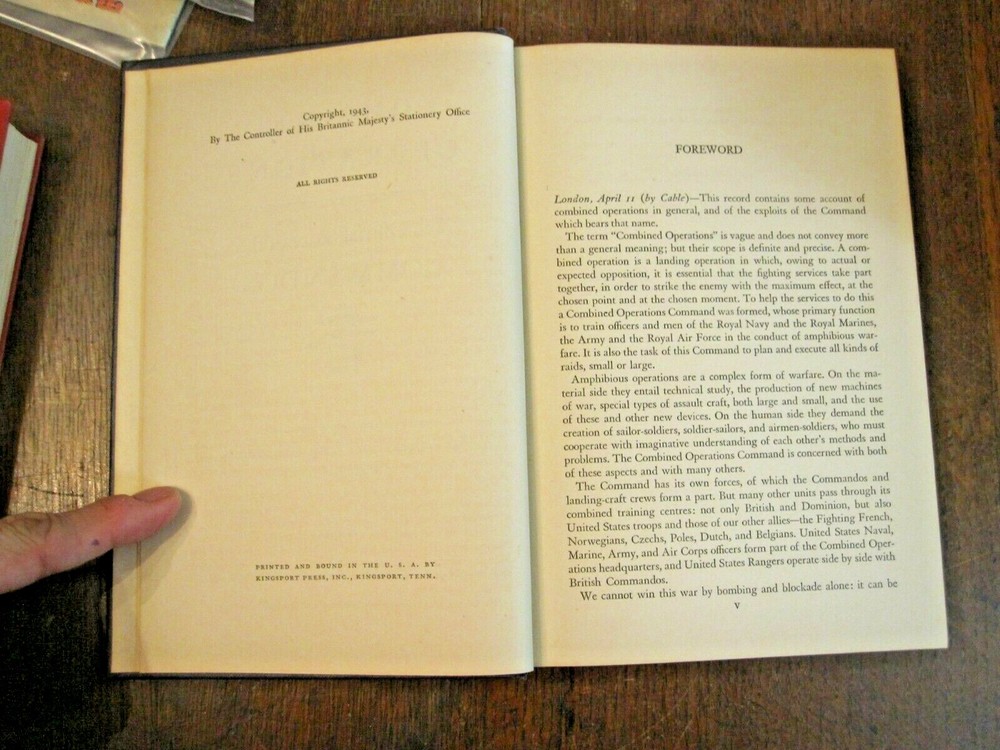 3 WWII BOOKS - COMMANDO ATTACK, COMBINED OPERATIONS, TOBRUK COMMANDO