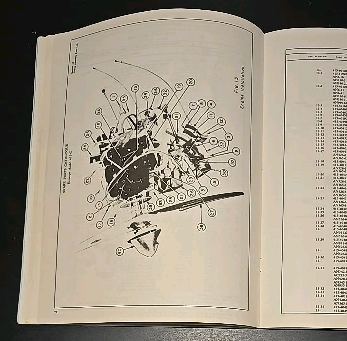Ercoupe 415-C Parts Catalog Manual