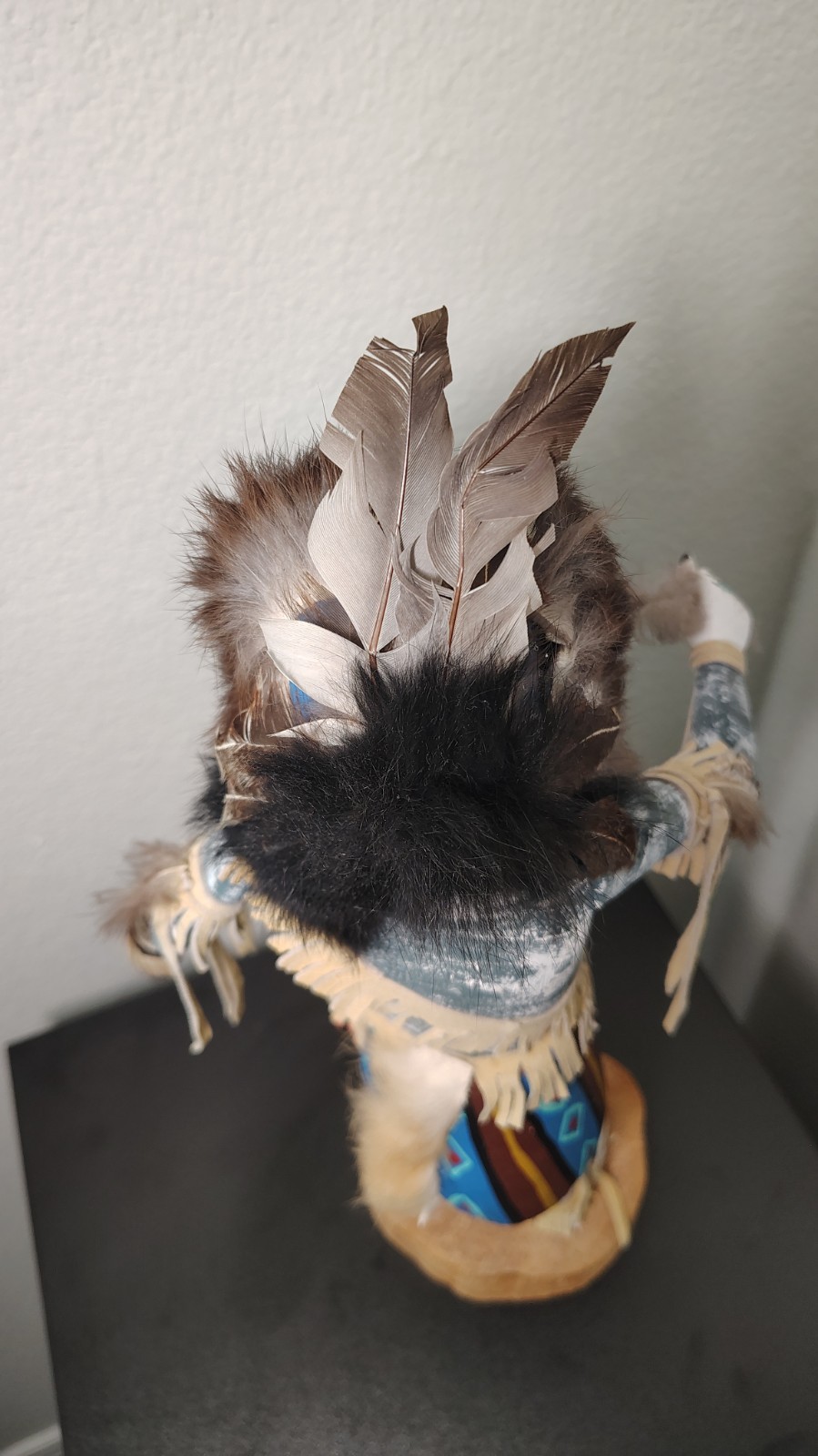 13" Signed Jean Yazzie Navajo Ya’i Corn Dancer Kachina Doll Hand Carved Wood