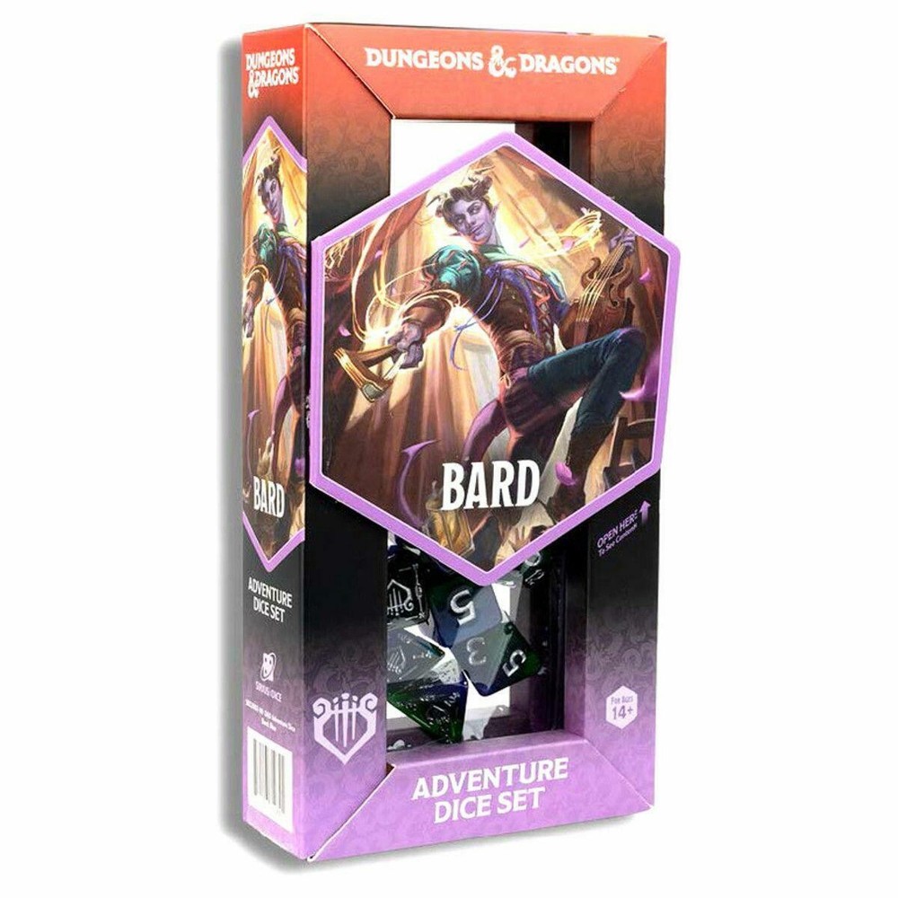 Dungeons & Dragons Adventure Dice Set: Bard, Blue (Refresh)