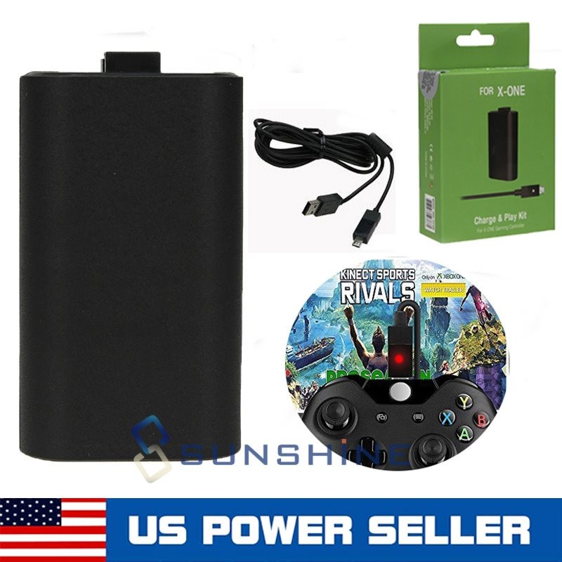 For Microsoft Xbox One - Play And Charge Kit -Controller USB Charging Cable Plug