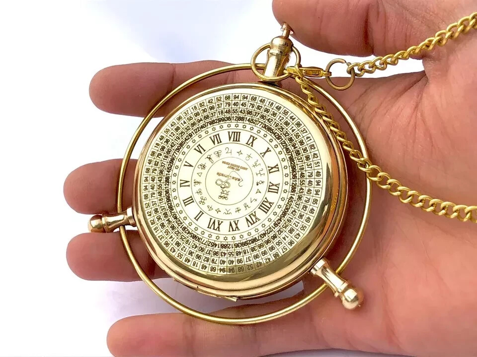 Brass Compass Alethiometer symbol Reader Zodiac Astrological Compass Timeless