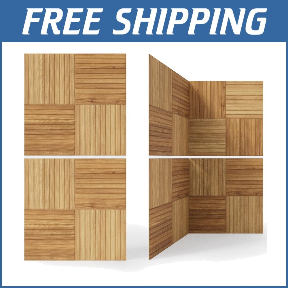 Eco-Friendly 6 Pack Acoustic Sound Panels - Decorative Self-Adhesive Solution