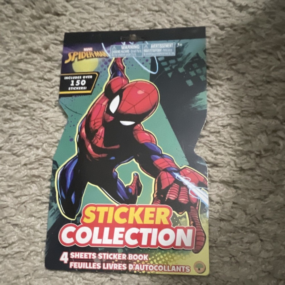 Marvel Spider-Man Sticker Collection 4 Sheets Over 150 Stickers