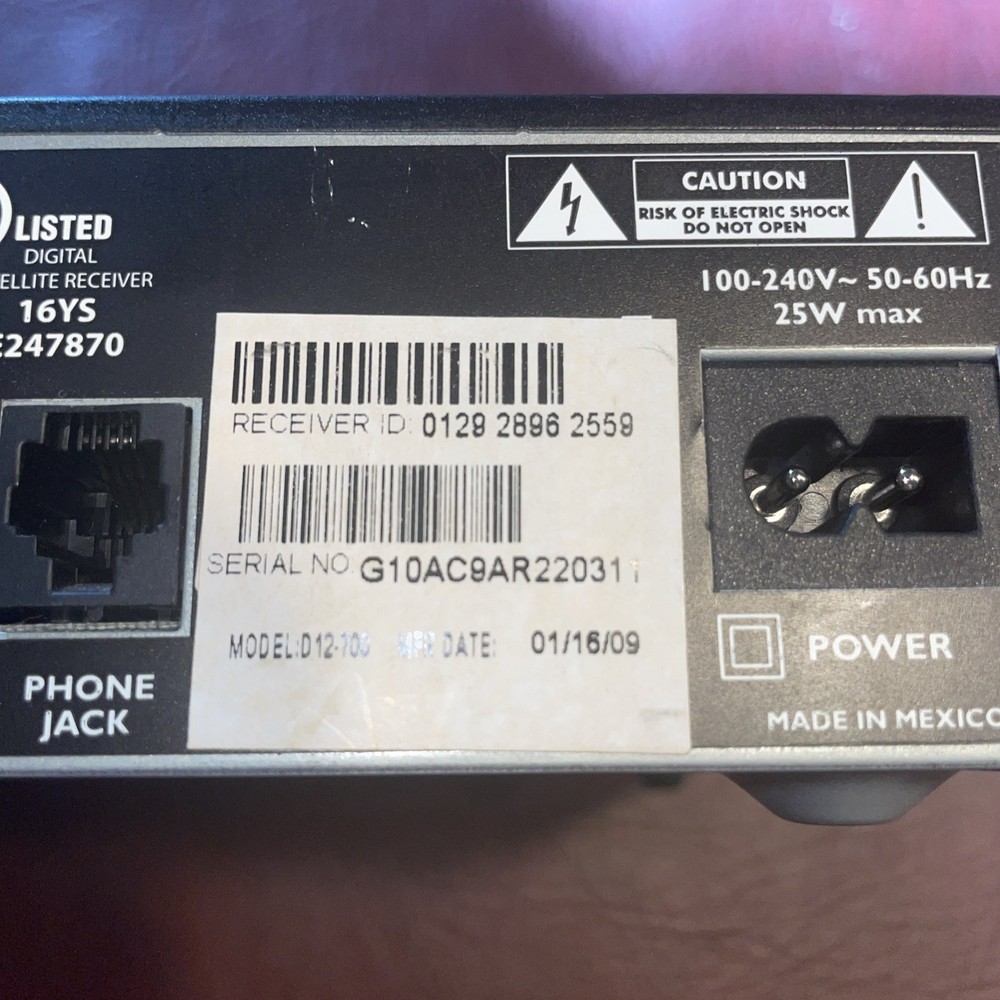 DirecTV D12-700 Satellite Receiver Cable Box Compatible with Direct TV