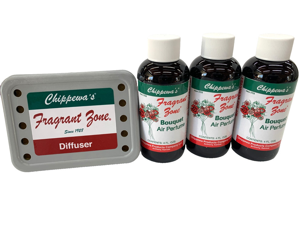 FRAGRANT ZONE Small Bouquet Bundle, Chippewa's Fragrant oil & Diffuser poly