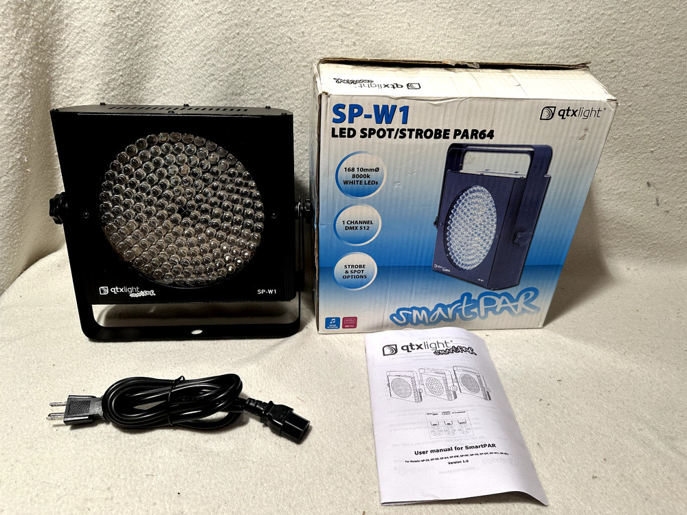 QTX SMART PAR DMX LED SPOT STROBE - MODEL SP-W1 - MINT