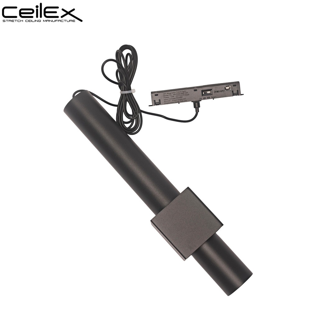 Ceilex AS-D20-040-10F - 10W Black Hanging Light (Outer Square Inner Circle)