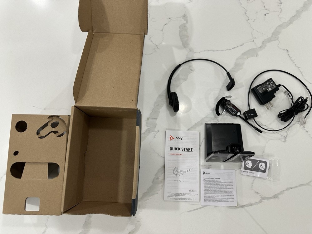 Plantronics CS540 Wireless Headset System DECT 6.0 Convertible Base C054