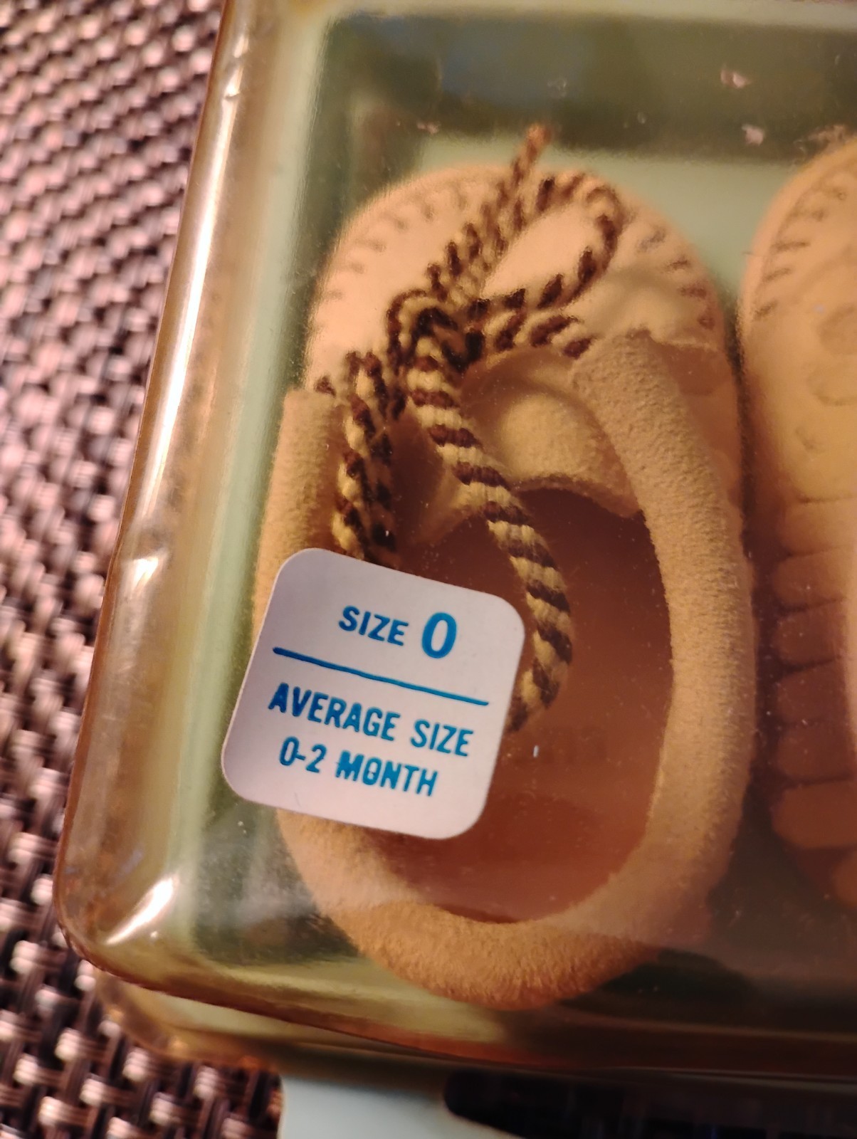 New Baby Toddler Moccasins Suede Soft Fringed Leather CUTE 0-2 Month