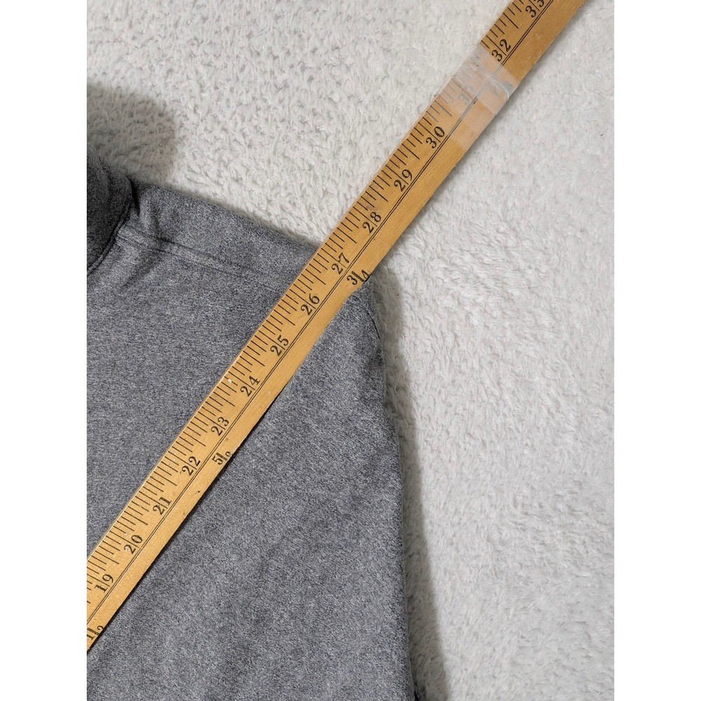 Rhoback Golf 1/4 Zip Pullover Mens XXL Solid Gray L/S Nylon Stretch Performance