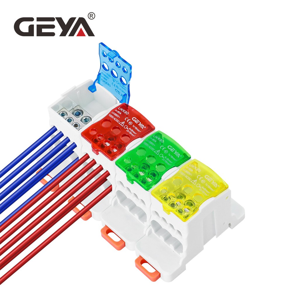 GEYA UKK80A Single-Stage Splitter Box Wire Connector High-Current Terminal Block