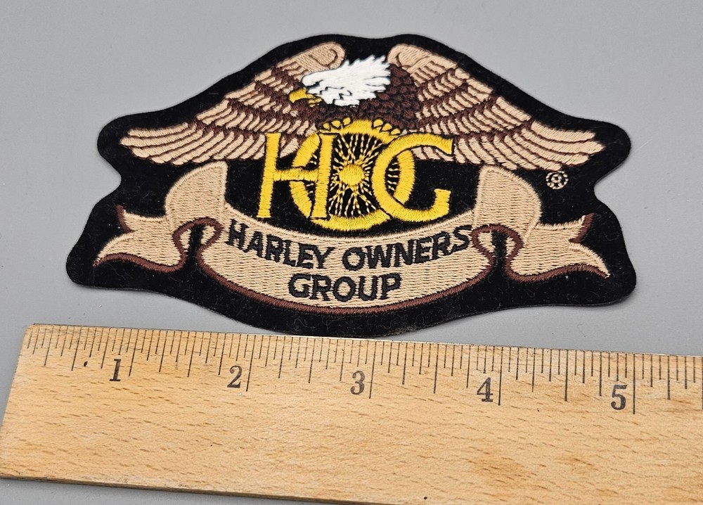 Harley Davidson Patch Owners Group HOG Eagle Claw Vest Jacket Embroidered 4.75"