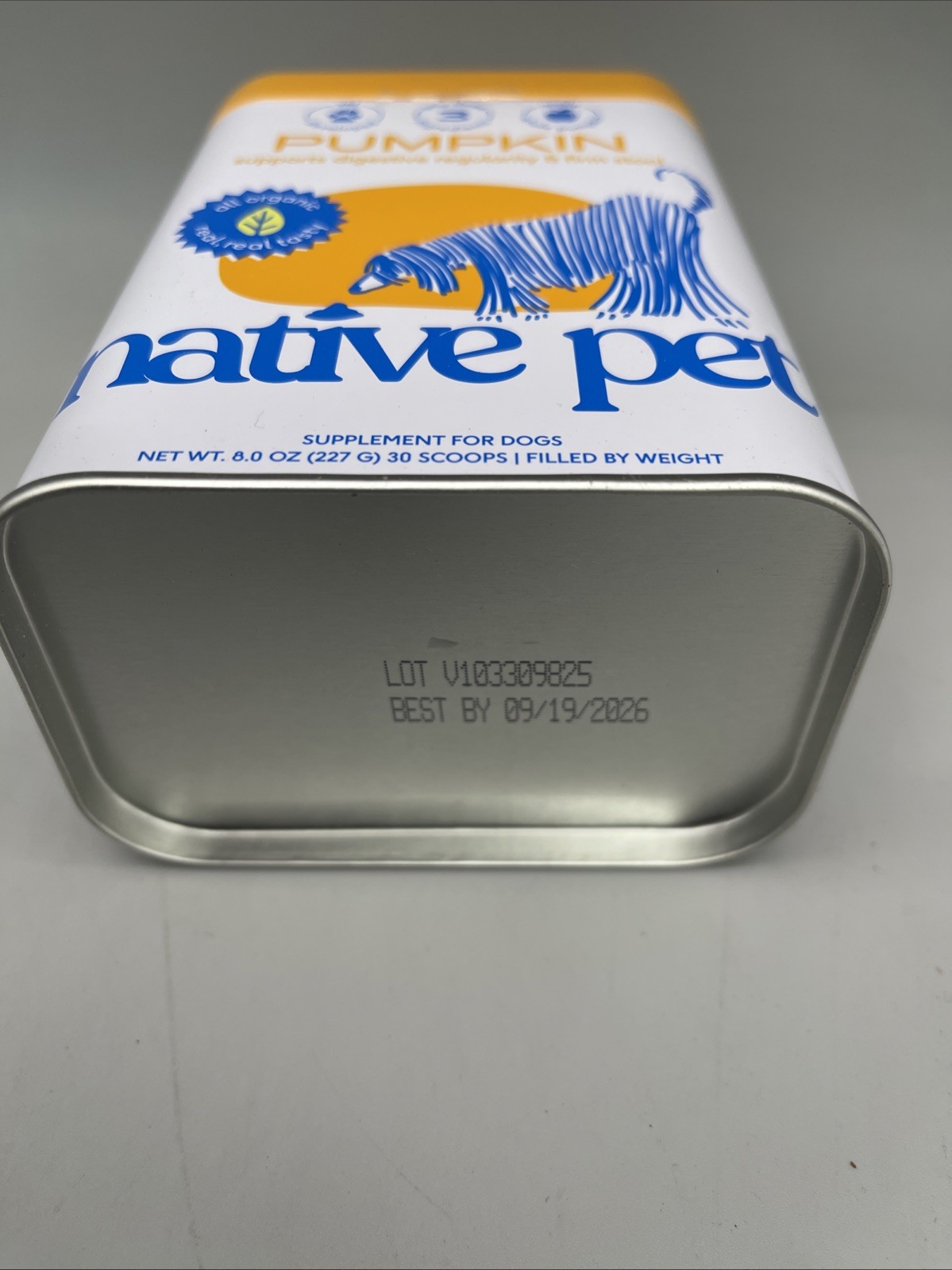 Native Pet Pumpkin for Dogs Organic Powder Pumpkin Puree Dog Food Topper 09/26