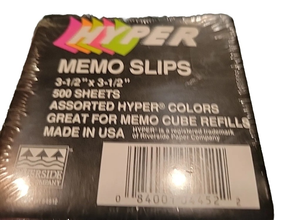 Riverside Note Paper Refill - Loose Sheets - 3 1/2" x 3 1/2" 500 - Hyper Colors