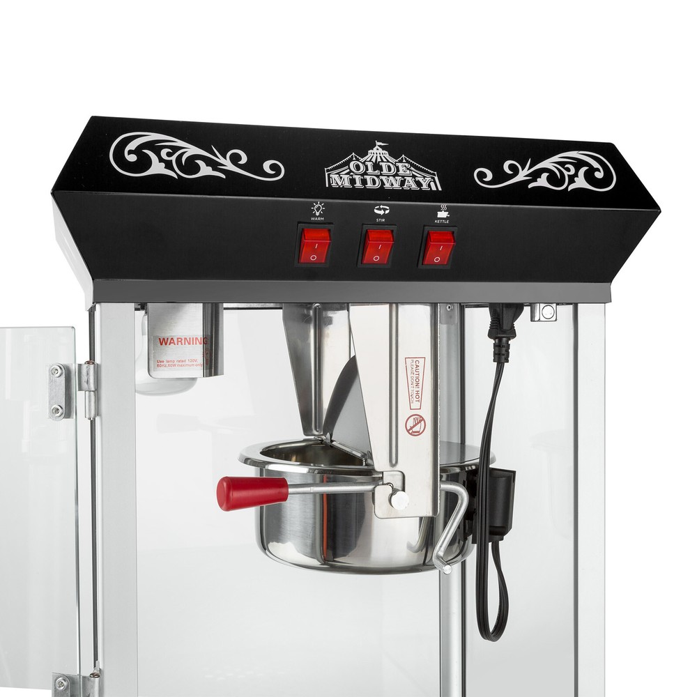 Bar Style Popcorn Machine Maker Popper with 10-Ounce Kettle