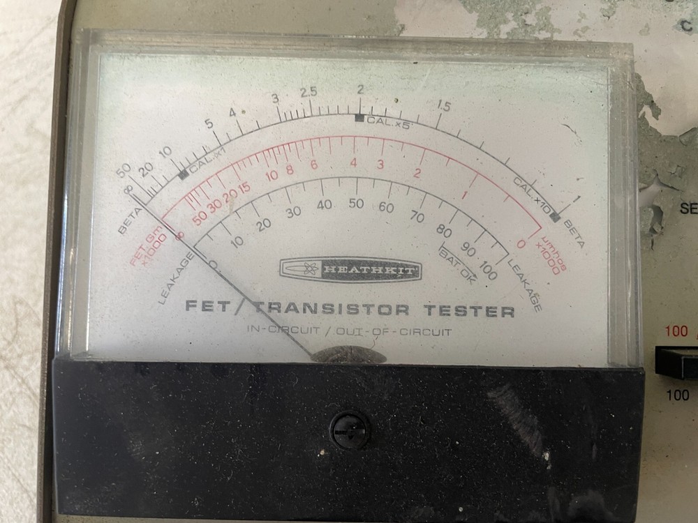 Heathkit FET / Transistor Tester IT-121 Vintage Untested