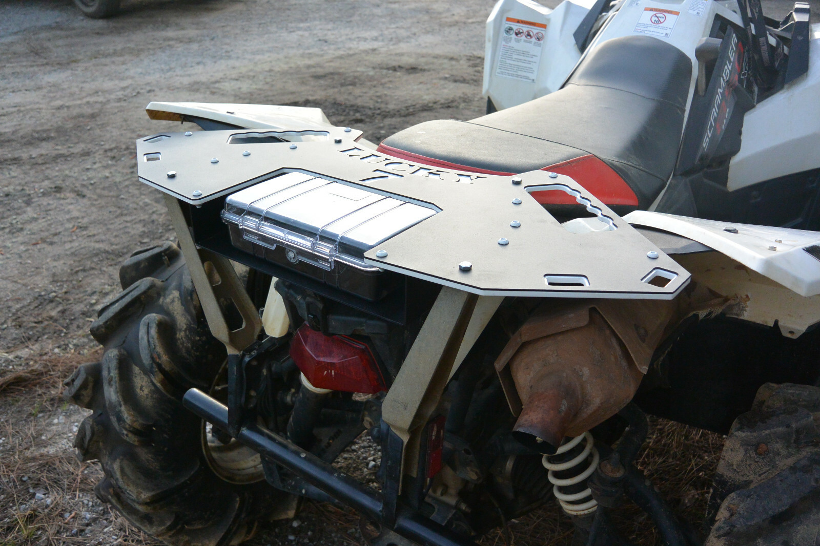 2013-2023 Polaris Scrambler 850 1000 Rear Rack w/ Storage Case