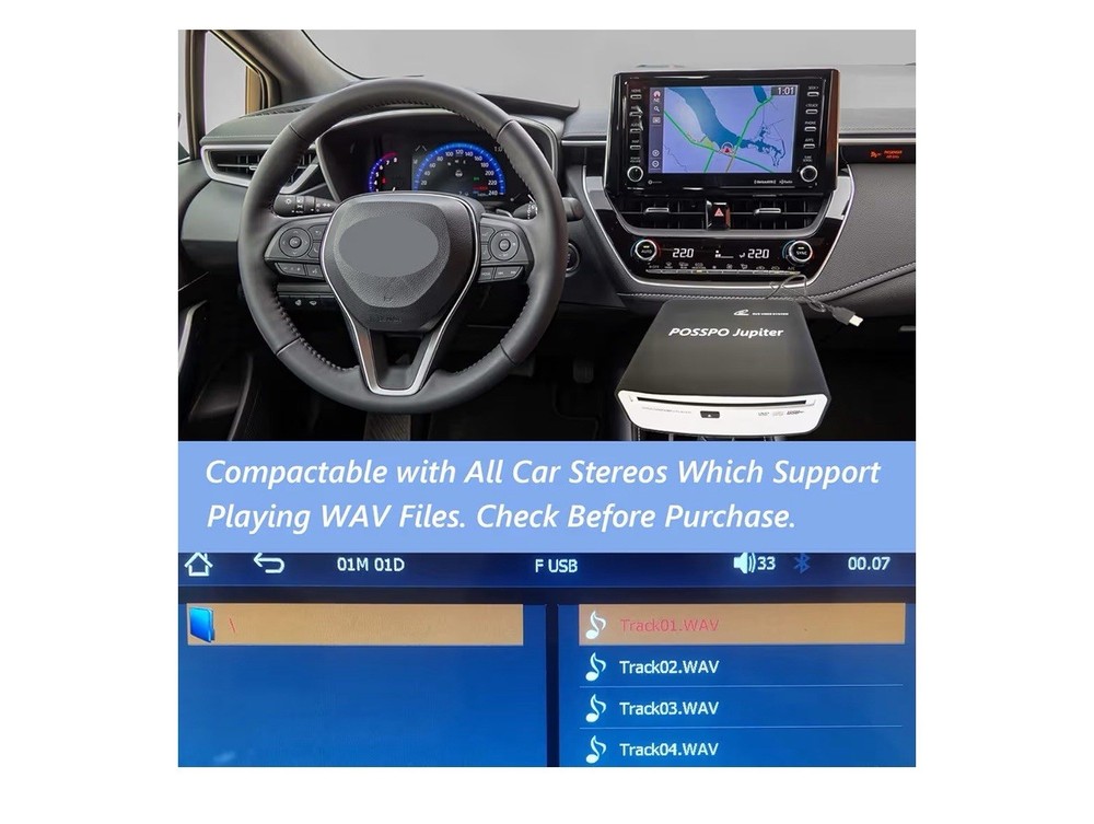 Jupiter USB CD Player for Car Auto, Portable External CD DVD Player, USB Plug...