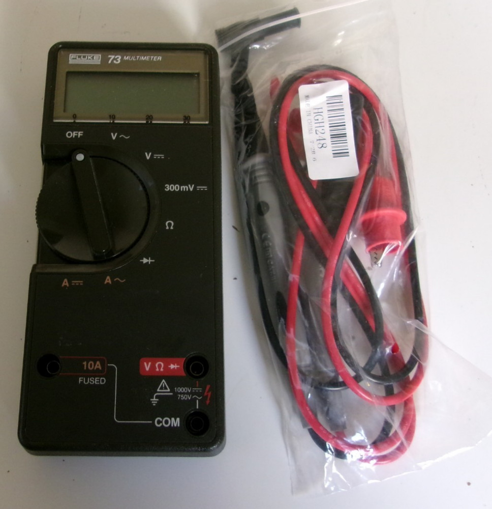 Fluke 73 Multimeter Calibrated plus leads.