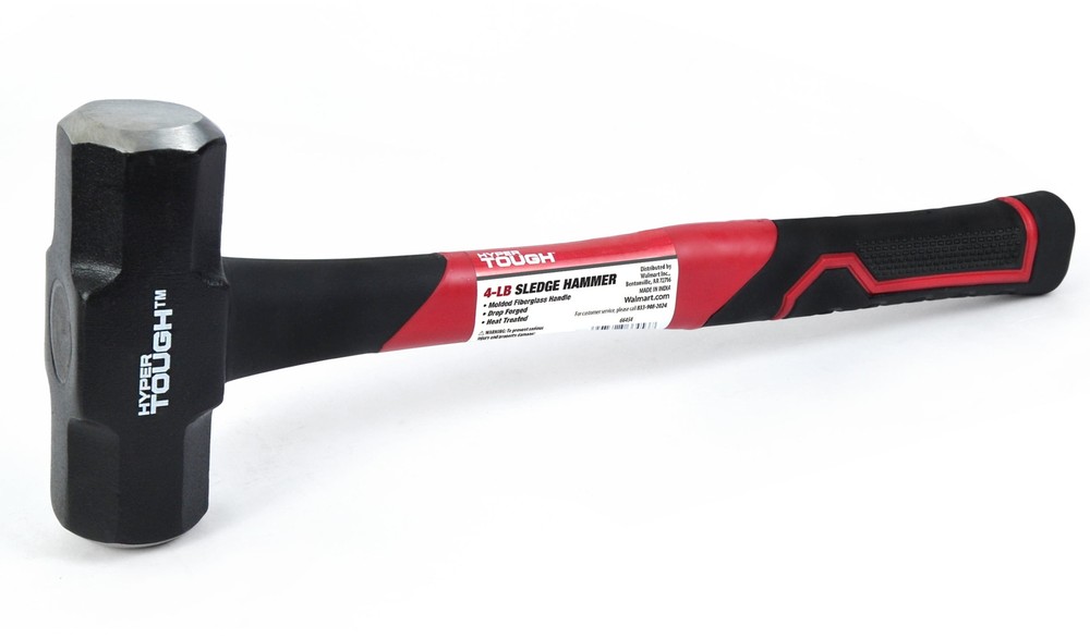 4 lb Sledge Hammer, Fiberglass Handle