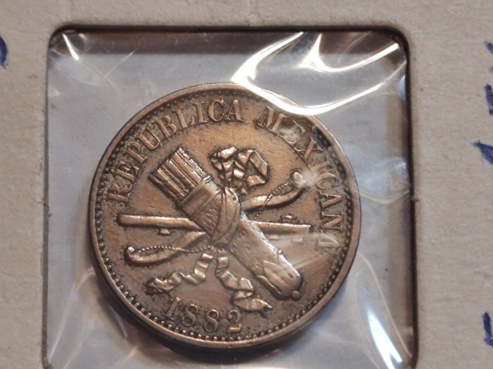 1882 Mexican 5 Cent Piece