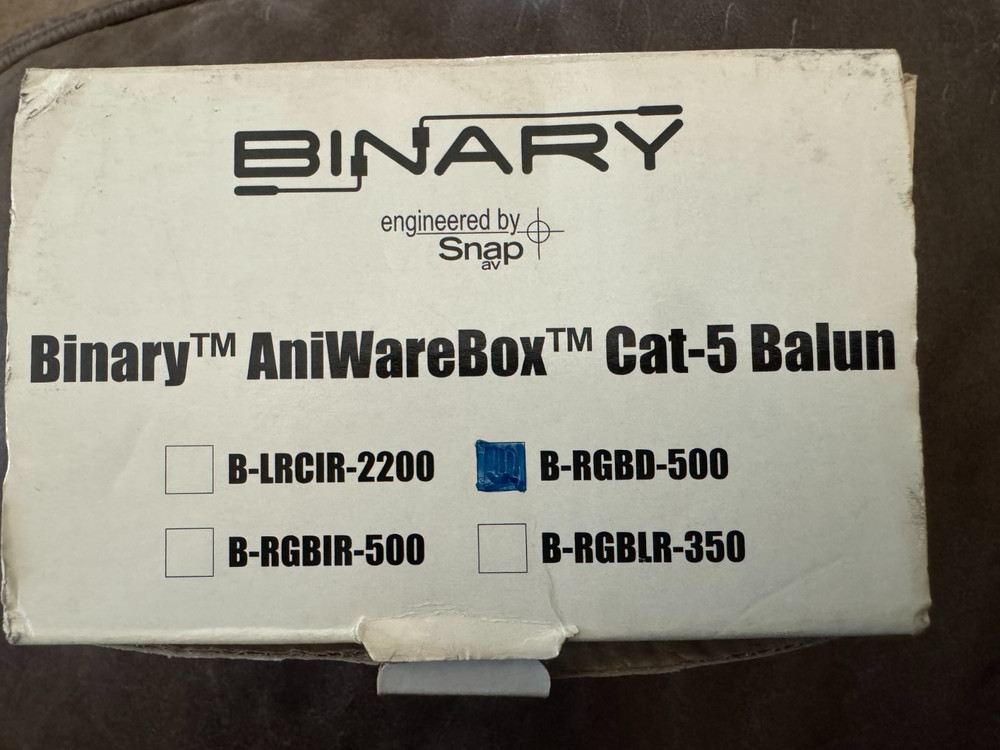 Binary Snap AV B-RGBD-500 Kit free shipping