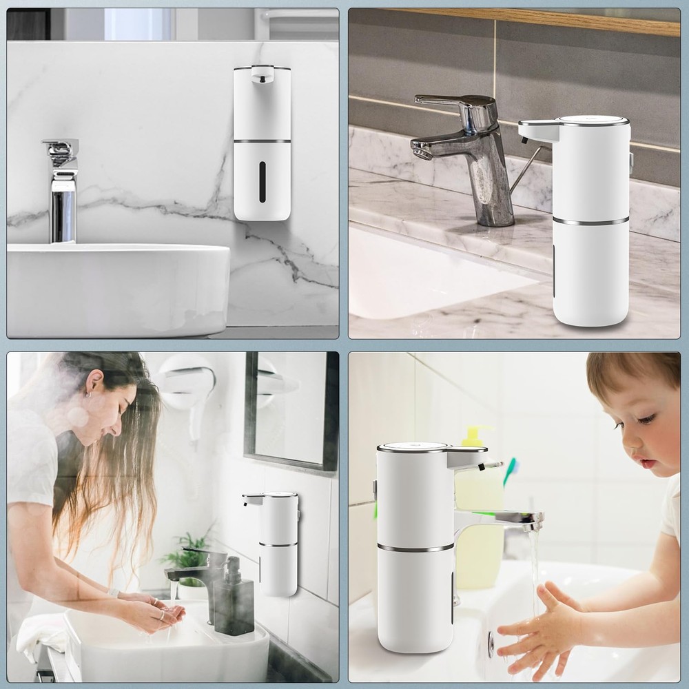 HOMELYLIFE Automatic Foam Soap Dispenser, 12.85oz Touchless White