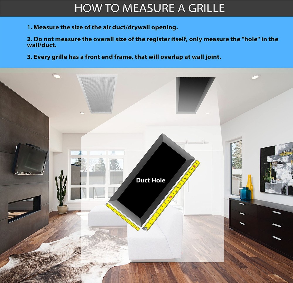 HVAC Premium 10x8 Adjustable Air Supply Diffuser Ceiling Wall Vent Black