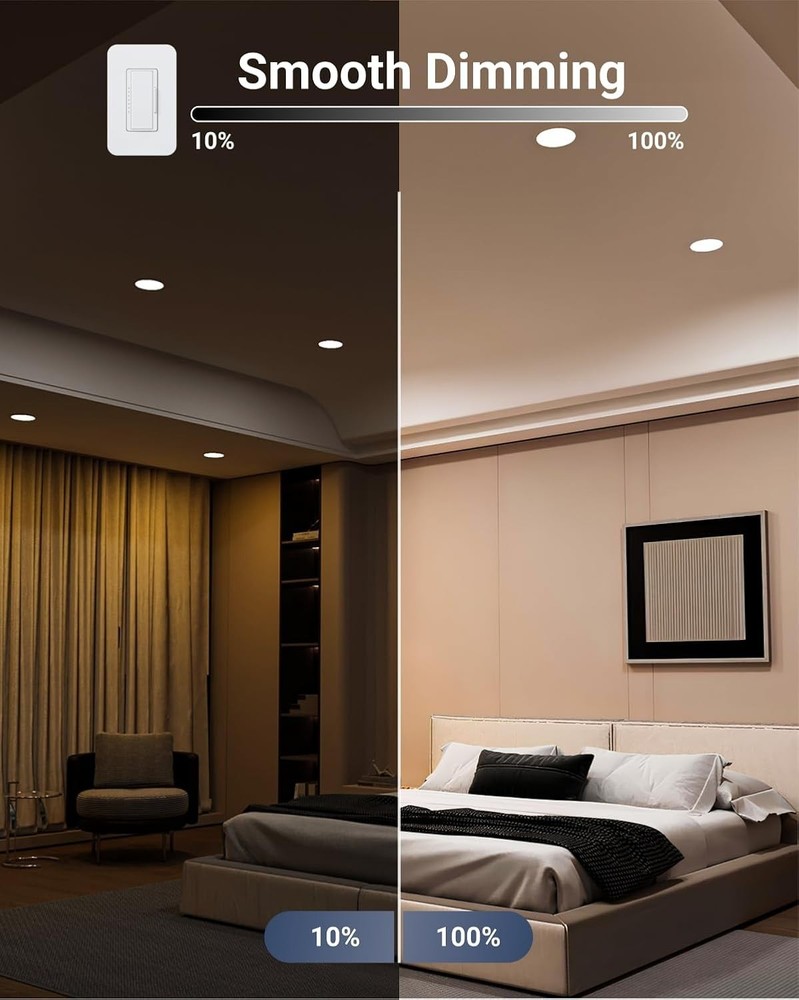 Sunco 6" Ultra Thin LED Recessed Ceiling Lights (6 Pack), Slim Canless. NEW!