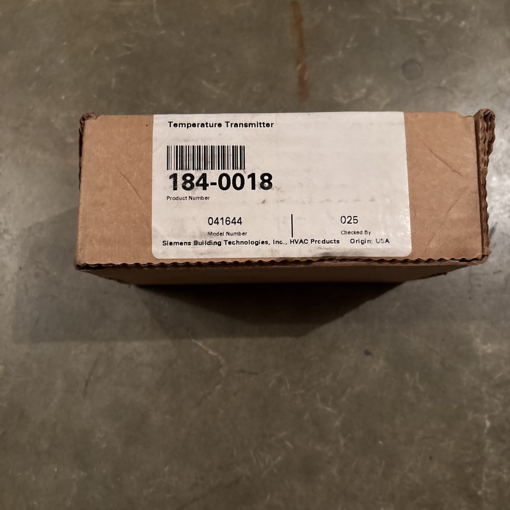 SIEMENS TEMPERATURE SENSOR TRANSMITTER 184-0018 / TT184