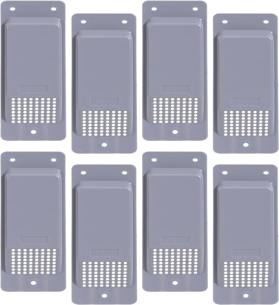 Shipping Container Air Vent Kit Heavy Duty 8 Pack, Gray