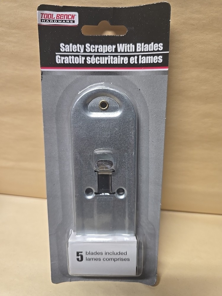 RETRACTABLE SAFETY SCRAPER w/ 5 RAZOR BLADES