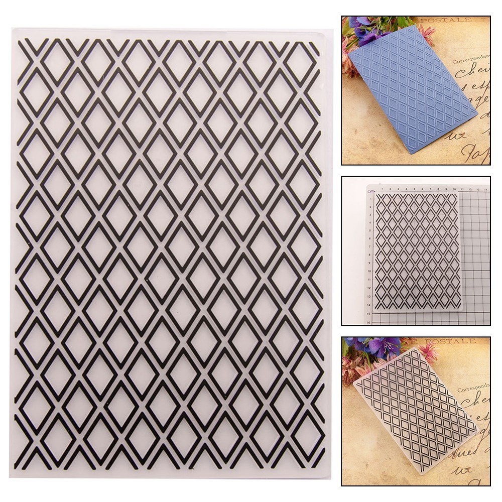 Essential Tool for Scrapbooking Plastic Embossed Folder Template Stamp Stencil