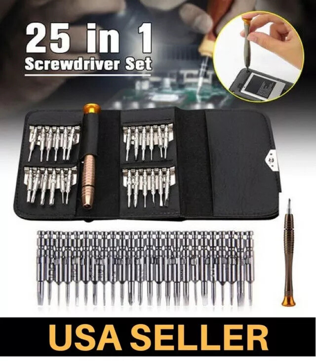 Pro Super 25 IN 1 Screw Driver Laptops Manual Tool Set Kit For iPhone Computer