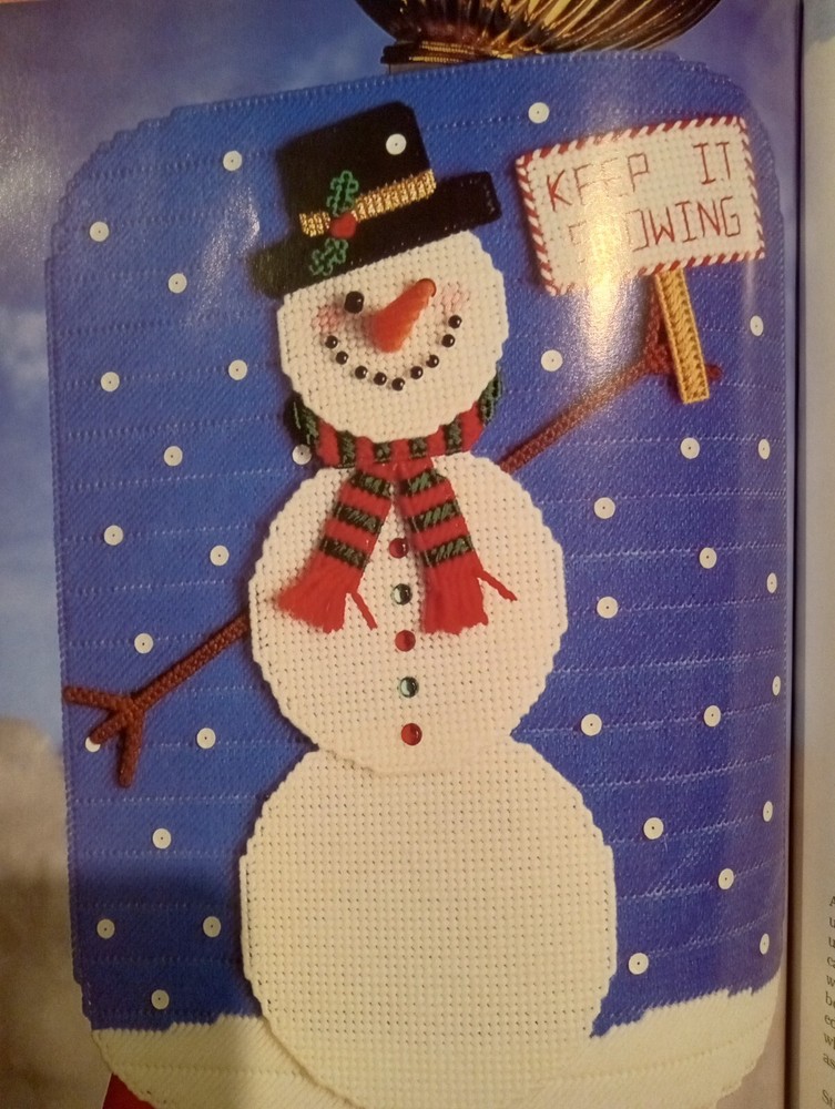 Holiday Christmas Decor Plastic Canvas Pattern Book Halloween Easter St Patrick
