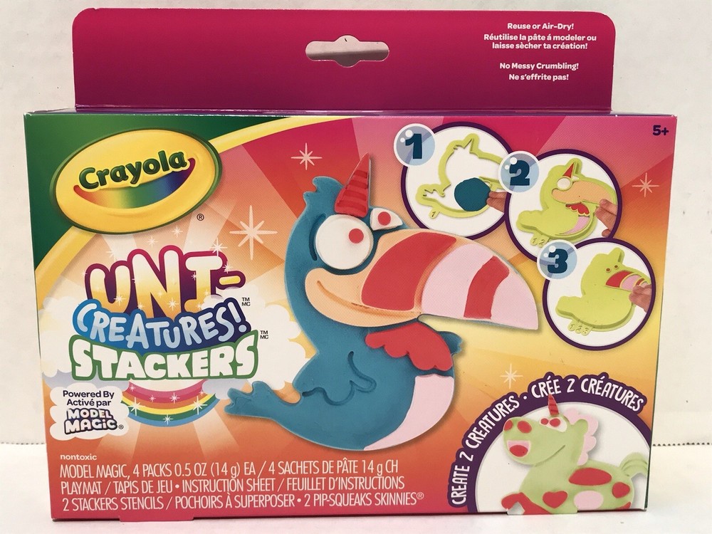 NEW Crayola Uni-Creatures Stackers FACTORY SEALED