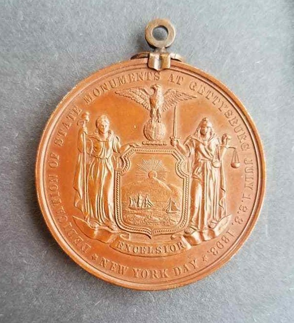 1893 Gettysburg Civil War 30th Anniversary Medal - Missing Jump Ring