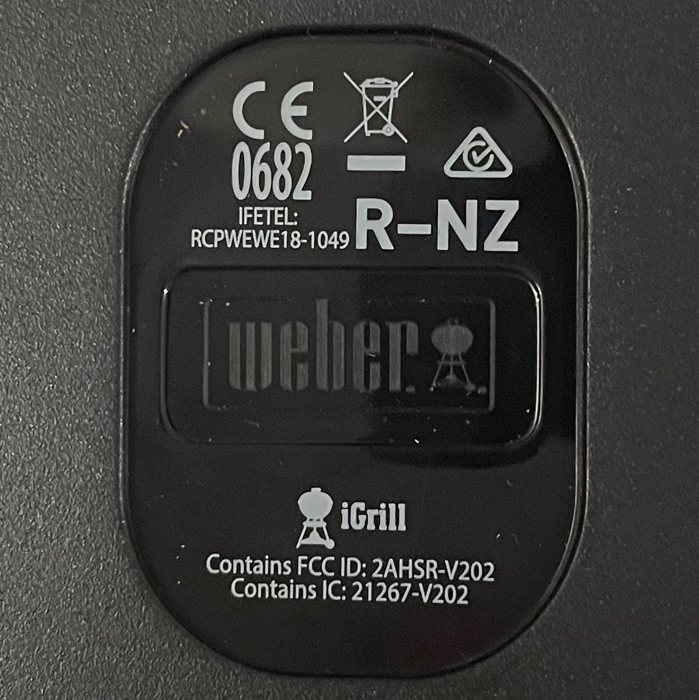 Weber iGrill 2 Bluetooth Smart Bbq Thermometer 7203, 4 Probe Capacity, Open Box