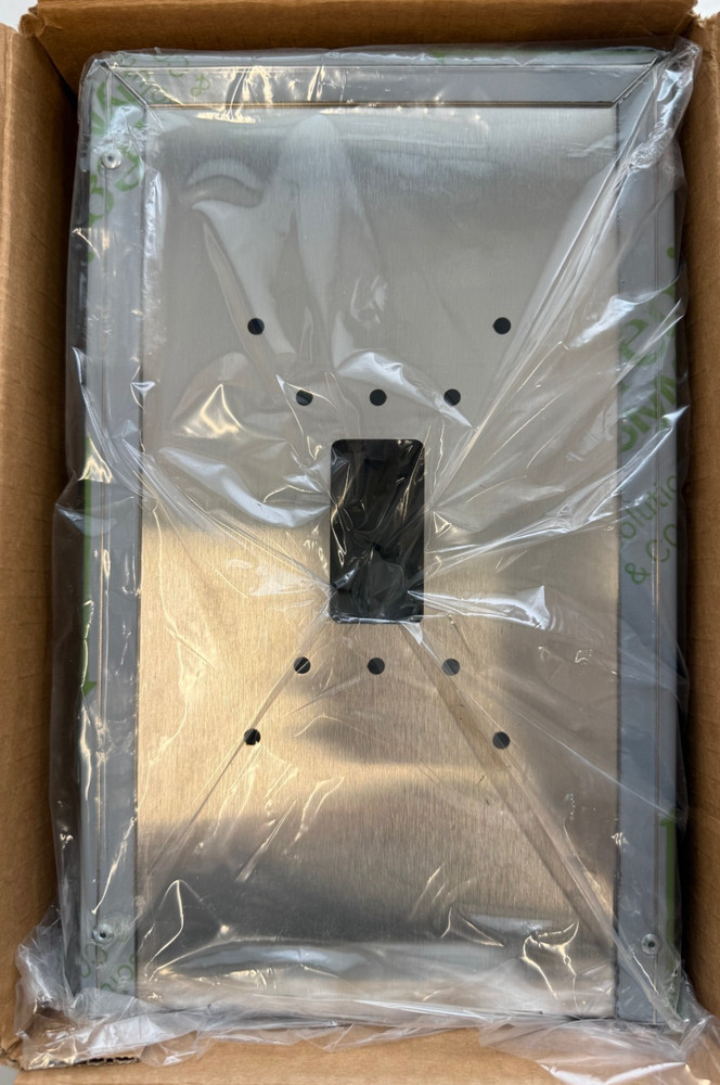 Aiphone SBX-IDVFRA STAINLESS STEEL SURFACE MOUNT BOX FOR IX-DVF-2RA