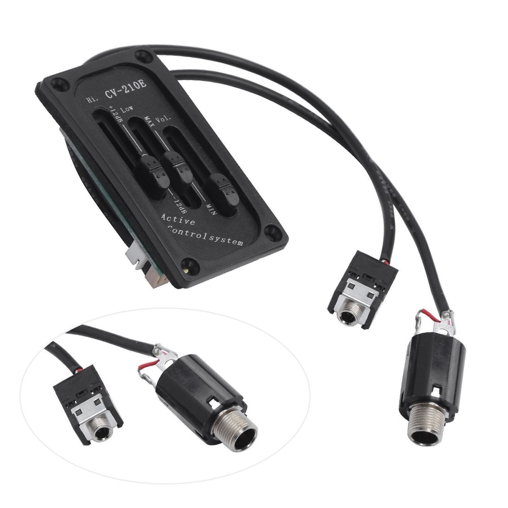 Violin Pickup Adjustable Silent EQ Equalizer Accessory Set Kit for Electric
