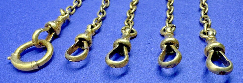 EXCELLENT VICTORIAN 5 STRAND SOLID SILVER GILT CHATELAINE BY HENRY MATTHEWS 1900