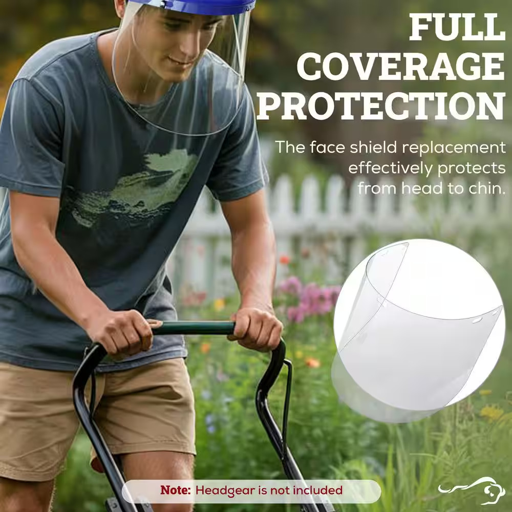 15-Pack Replacement Clear Face Shields