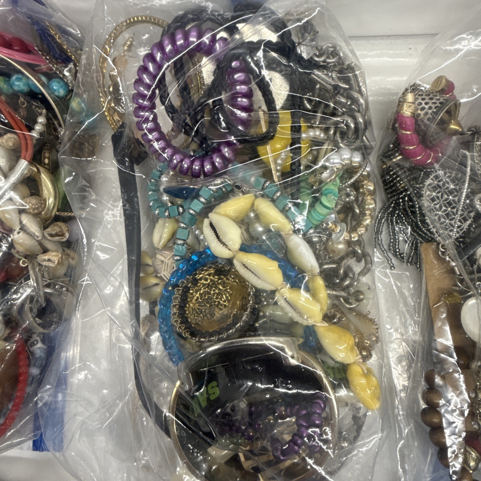 1 lb Mixed Jewelry Lot Wear Resell Craft Vintage Modern Costume Random Bag
