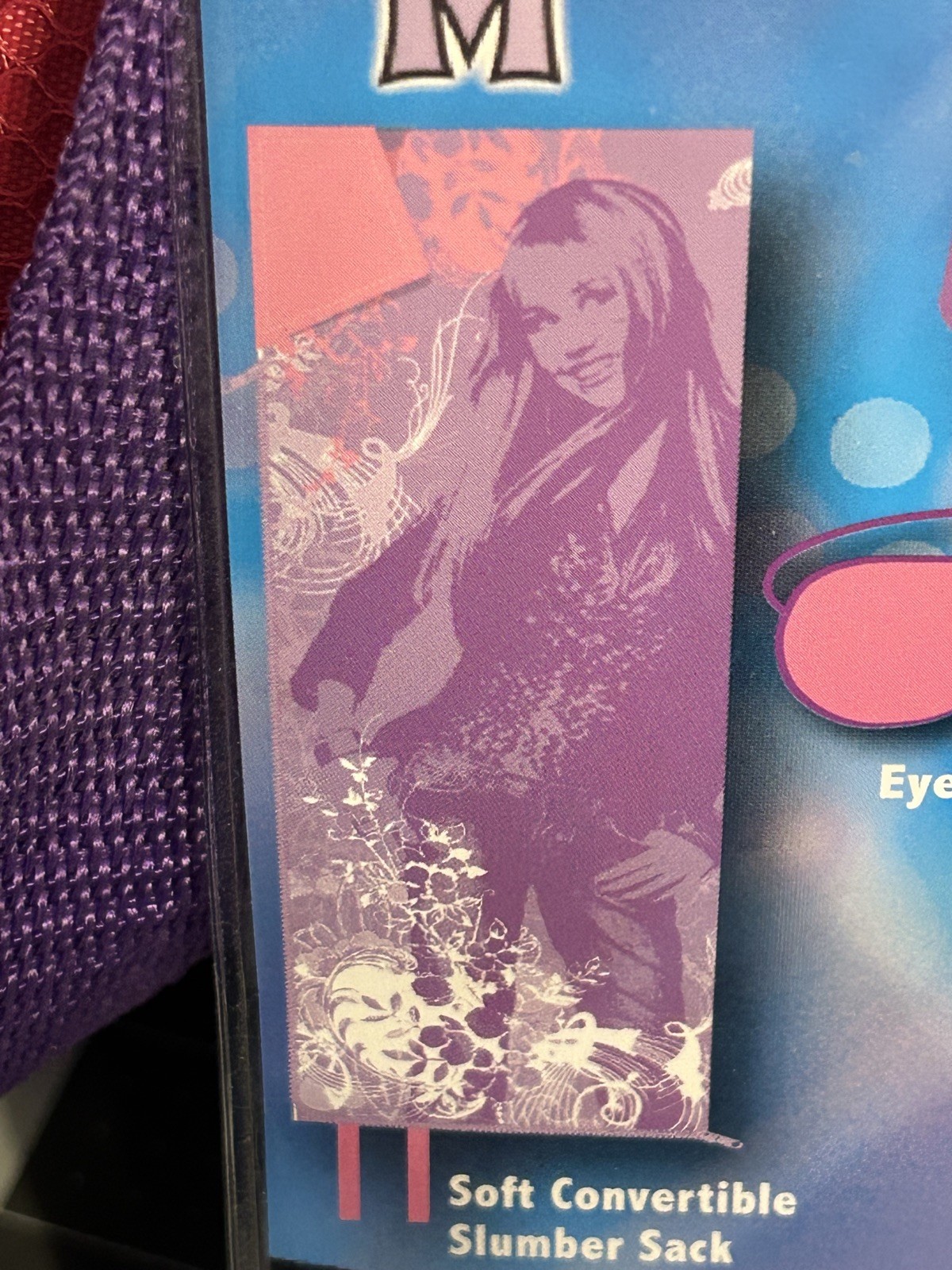 Disney Hannah Montana Slumber Pack w Tote Sleeping Bag Pillow Eye Mask Set NEW