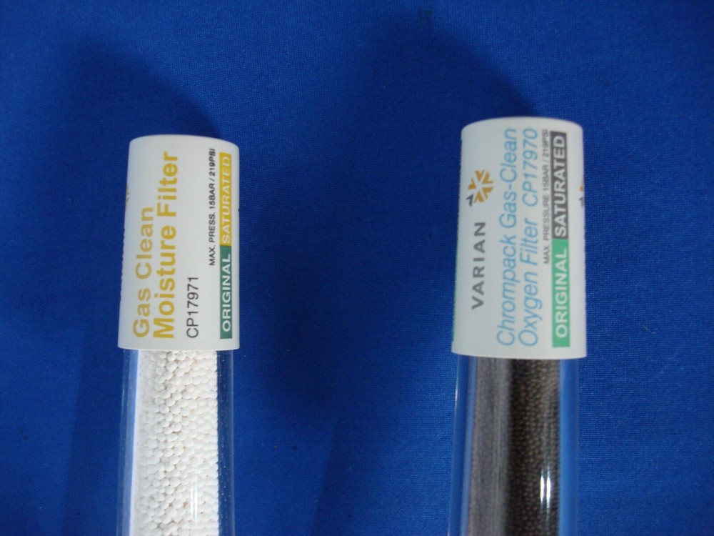 VARIAN GAS CLEAN FILTER SYSTEM MOISTURE FILTER CP17971 OXYGEN FILTER CP17970